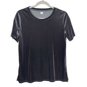 Old Navy Velvet Crew Neck Blouse Size Small